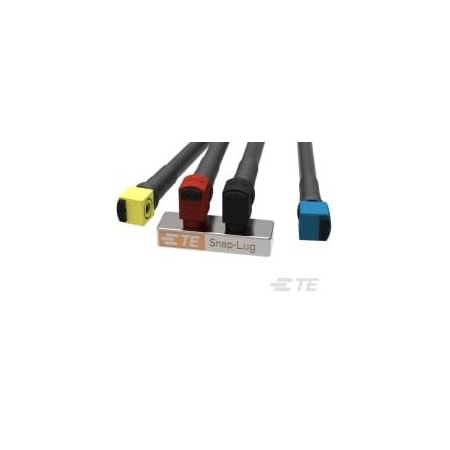 Te Connectivity Wire Connector, 00 AWG Max, Black, Thermoplastic Insulation, 200 A 2226742-4